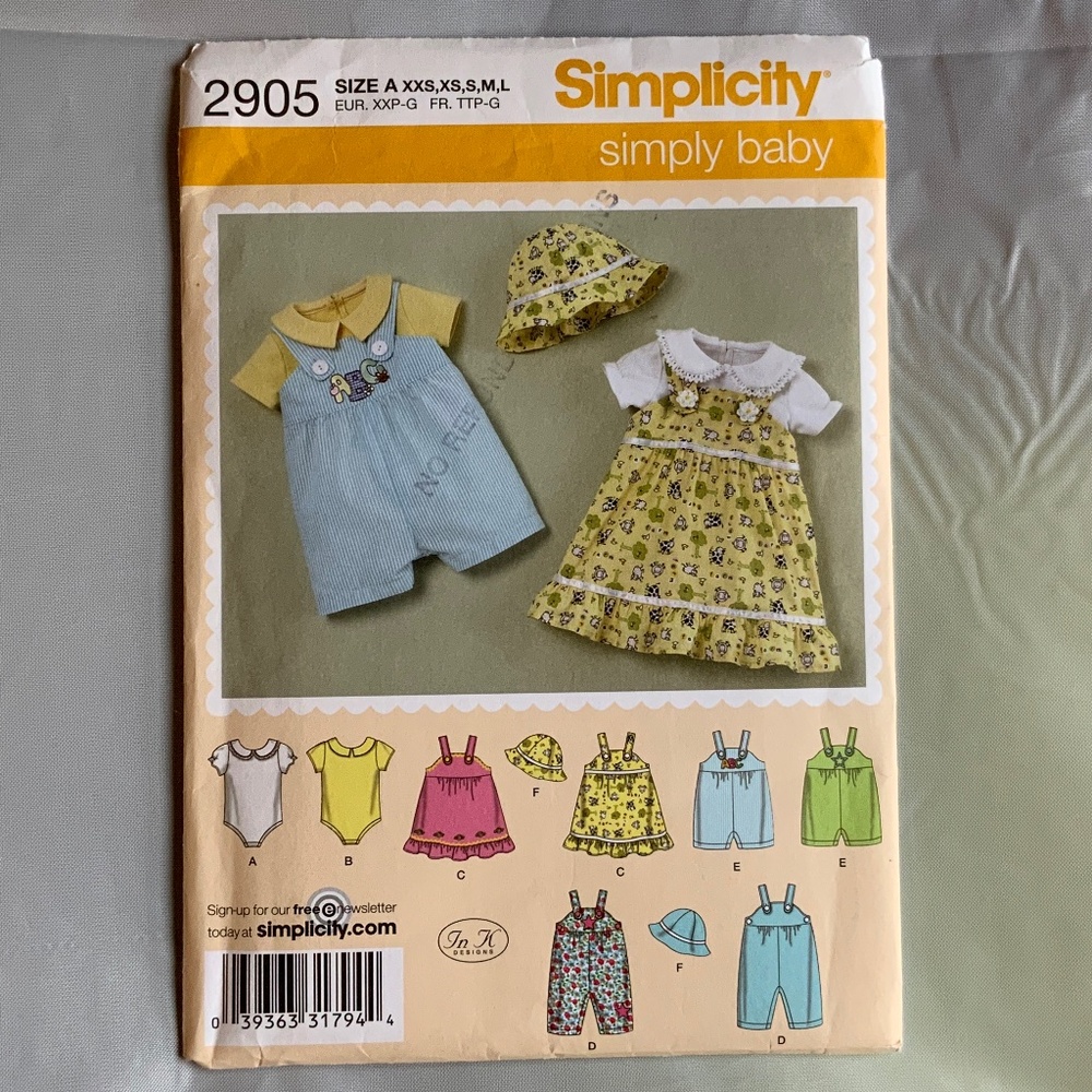 JUMPER, ROMPER i Baby Sewing Patterns